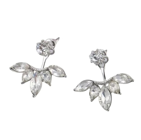 Crystal Ear Jacket Earrings - Picture 1 of 4